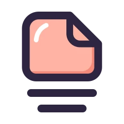 File stack icon, Lineal style