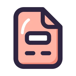 File template icon, Lineal style
