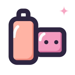 Film roll icon, Lineal style