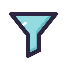 Filter icon, Lineal style