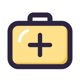 First aid kit icon, Lineal style