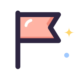 Flag icon, Lineal style