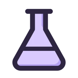 Flask icon, Lineal style