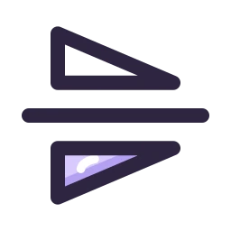 Flip vertical icon, Lineal style