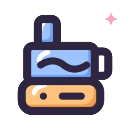 Food processor icon, Lineal style