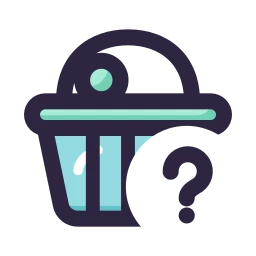 Gift hamper question icon, Lineal style