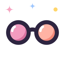 Glasses icon, Lineal style