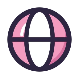 Globe icon, Lineal style