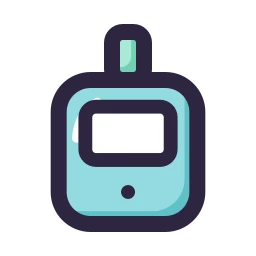 Glucose meter icon, Lineal style