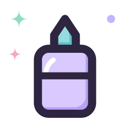 Glue icon, Lineal style