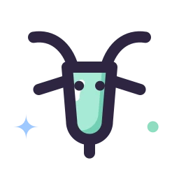 Goat icon, Lineal style
