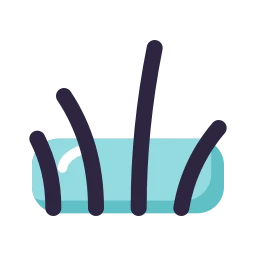 Grass icon, Lineal style