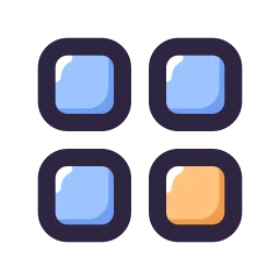Grid icon, Lineal style