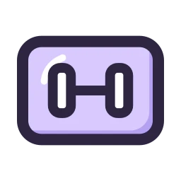 Gym membership icon, Lineal style