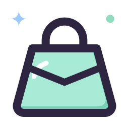 Handbag icon, Lineal style