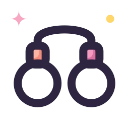 Handcuffs icon, Lineal style