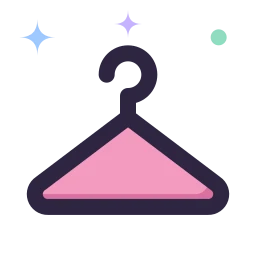 Hanger icon, Lineal style
