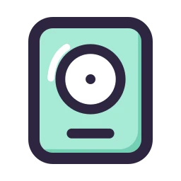 Hard drive icon, Lineal style