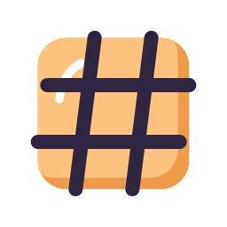 Hash icon, Lineal style
