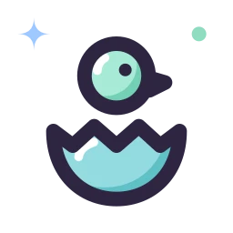 Hatchling icon, Lineal style