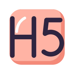 Heading 5 icon, Lineal style