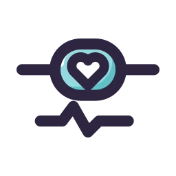 Heart rate strap icon, Lineal style