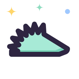 Hedgehog icon, Lineal style