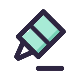 Highlighter icon, Lineal style