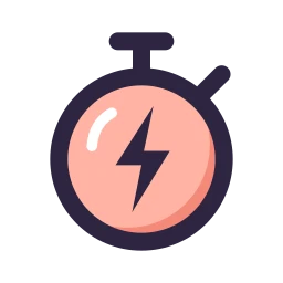 Hiit timer icon, Lineal style