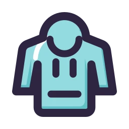 Hoodie icon, Lineal style