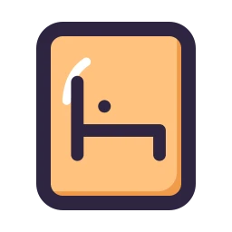 Hotel icon, Lineal style