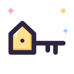 House key icon, Lineal style