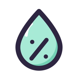 Humidity icon, Lineal style