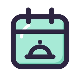 Meal plan icon, Lineal style