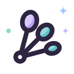 Measuring spoons icon, Lineal style