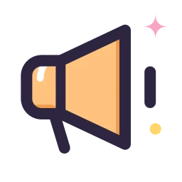 Megaphone icon, Lineal style