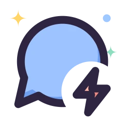 Message bolt icon, Lineal style