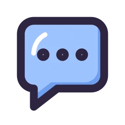 Message dots icon, Lineal style
