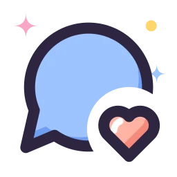Message heart icon, Lineal style