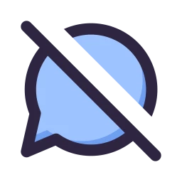 Message off icon, Lineal style