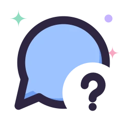 Message question icon, Lineal style