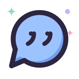 Message quote icon, Lineal style