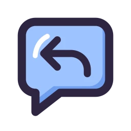 Message reply icon, Lineal style
