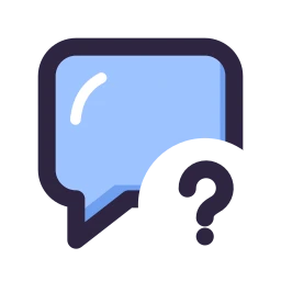 Message square question icon, Lineal style