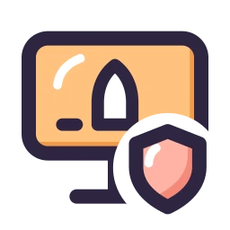 Mission control shield icon, Lineal style