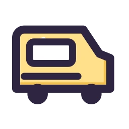 Mobile shop van icon, Lineal style