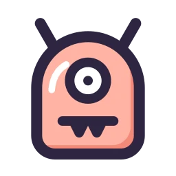 Monster icon, Lineal style