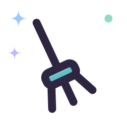 Mop icon, Lineal style