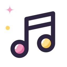 Music notes icon, Lineal style