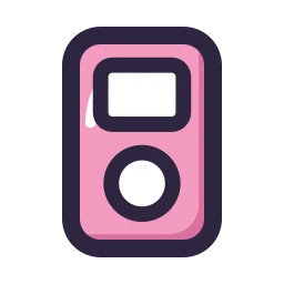 Music player icon, Lineal style